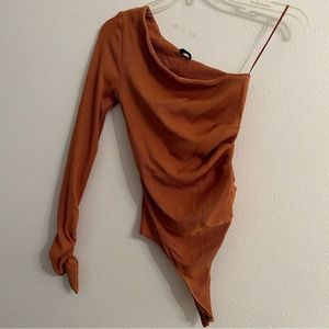 NBD | One Shoulder Ribbed Bodysuit